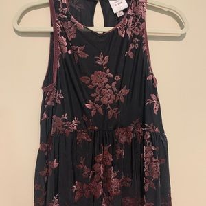 Black high neck sleeveless top